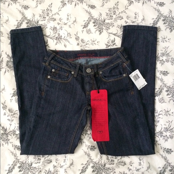 Stone love blue jeans