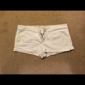 Hollister white shorts