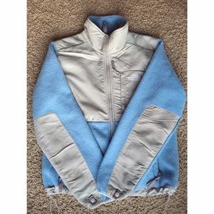 Light Blue North Face Fleece Jacket