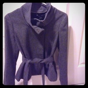 Grey H&M wool blend coat