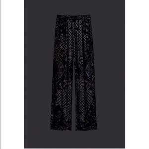 BalmainxH&M velvet pants