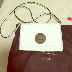 Kate spade white cross body bag