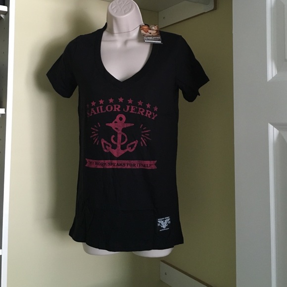Sailor Jerry Vintage ladies v neck - Picture 2 of 4