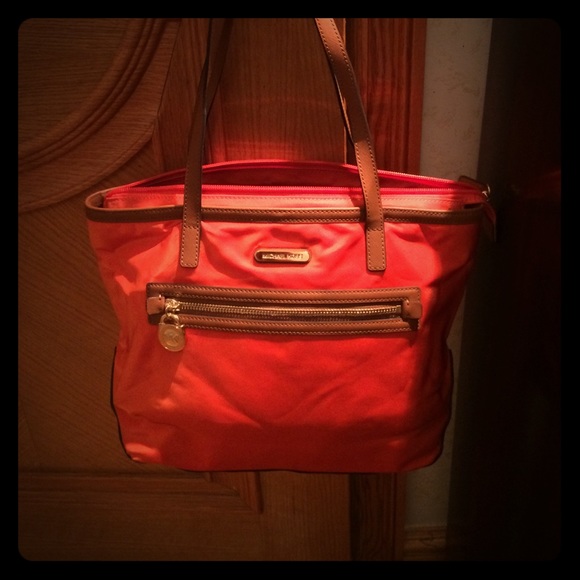 Orange Michael kors bag