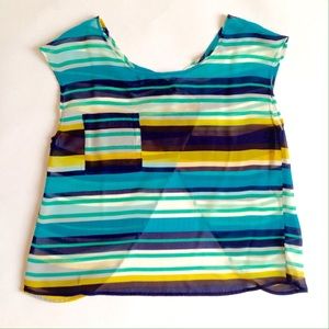 Sheer Striped Top
