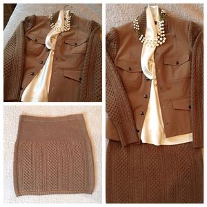 ⭐️HP It Girl Party!⭐️ Camel Wool skirt & jacket