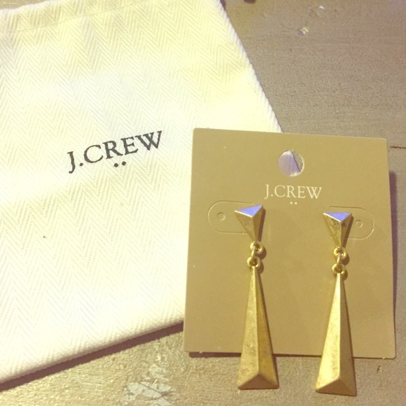 J Crew gold drop earrings