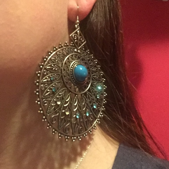 Turquoise Statement Earrings