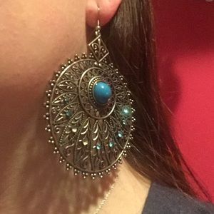 Turquoise Statement Earrings
