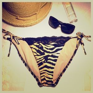 Victoria Secret zebra print triangle bikini bottom