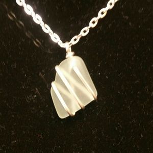 Sea glass pendant / necklace - item 66