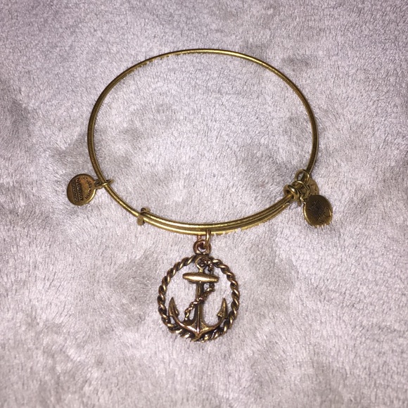 Alex and Ani Accessories - Alex & Ani gold ANCHOR bangle