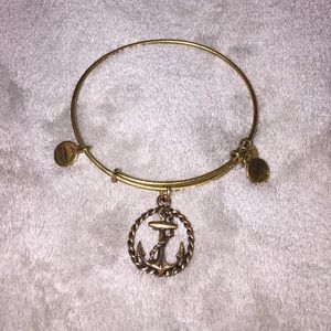 Alex & Ani gold ANCHOR bangle