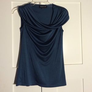 Jones New York Asymmetrical Drape Top