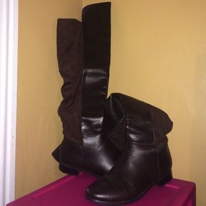Leather boots