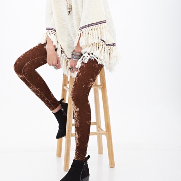 Forever 21 Velvet Leggings