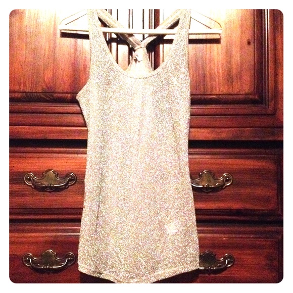 Studio Y sparkly silver tank ONE DAY SALE!!