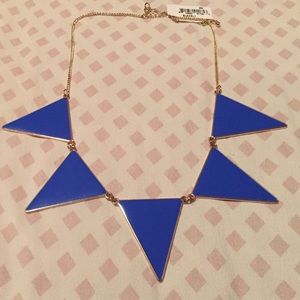 Blue Triangle Necklace NEW! REVERSIBLE!