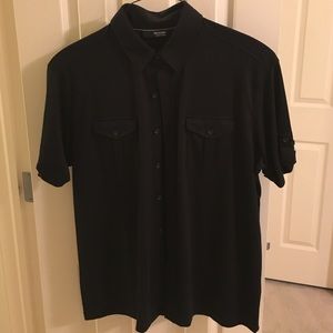 Murano liquid luxury men's collared shirt