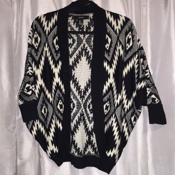 Comfy knit tribal print sweater