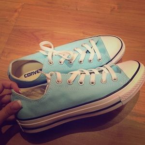 Brand new blue converse !!!