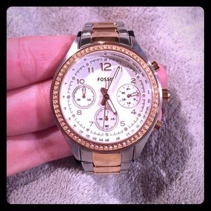 Fossil 2 tone watch (silver and gold)