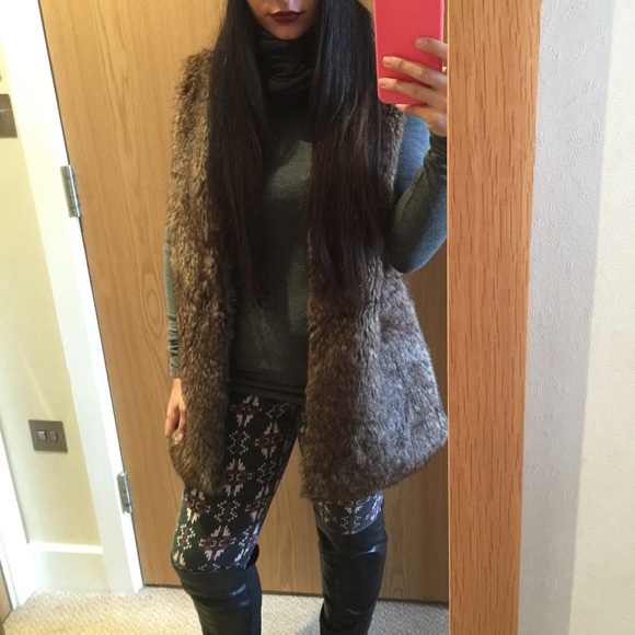 Faux Fur Vest from Saks ☃