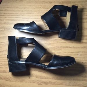 Deena & Ozzy Cut Out Ankle Boots