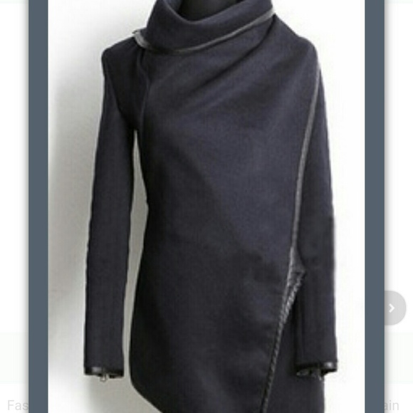 Long sleeve turn down collar coat