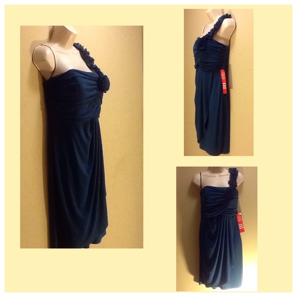 Teal Dress (one strap) - Picture 2 of 4