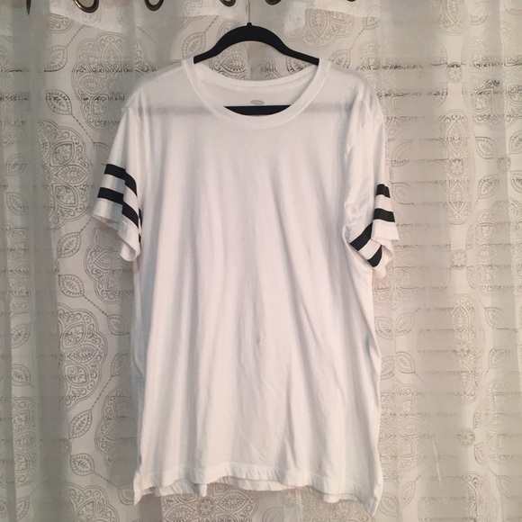 Old Navy| white tunic with stripe sleeve - Picture 2 of 3