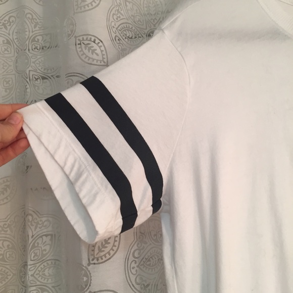 Old Navy| white tunic with stripe sleeve - Picture 3 of 3