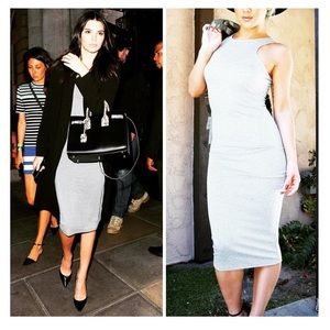 CREME DE LA FAME Dresses - CDLF Grey Midi Dress CREME DE LA FAME Dresses - CDLF Grey Midi Dress