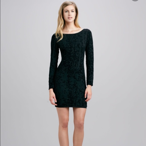 Black velvet , Alice +Olivia spandex dres - Picture 3 of 4