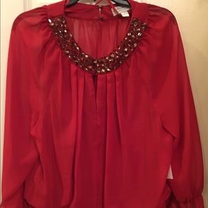 Beautiful Red Blouse