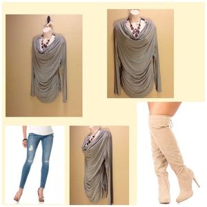 Grey Long Sleeves Shirt