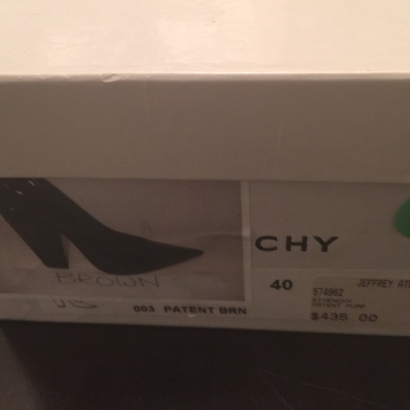 Givenchy deep chocolate almost black patent pumps - Picture 4 of 4