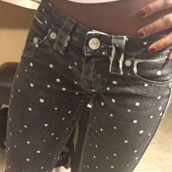 True Religion Brand Jeans Print Polka Dot Jeans - Picture 2 of 4