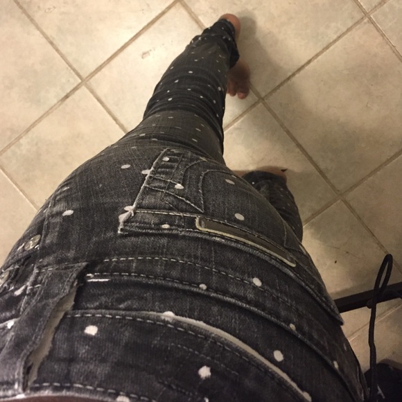 True Religion Brand Jeans Print Polka Dot Jeans - Picture 3 of 4
