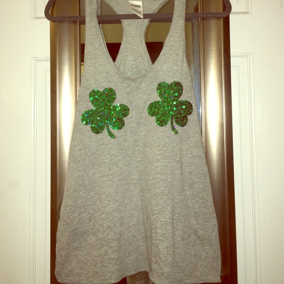 Pink St. Patty's Day Racerback Top