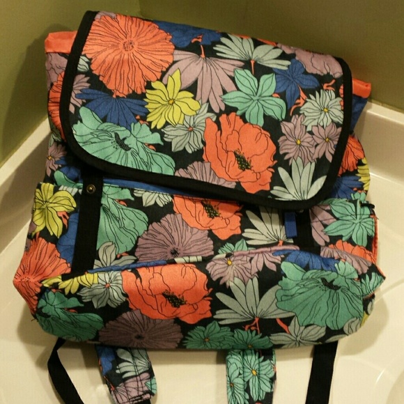 Bright Floral Bookbag