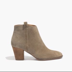 Madewell Green Suede Billie Boots