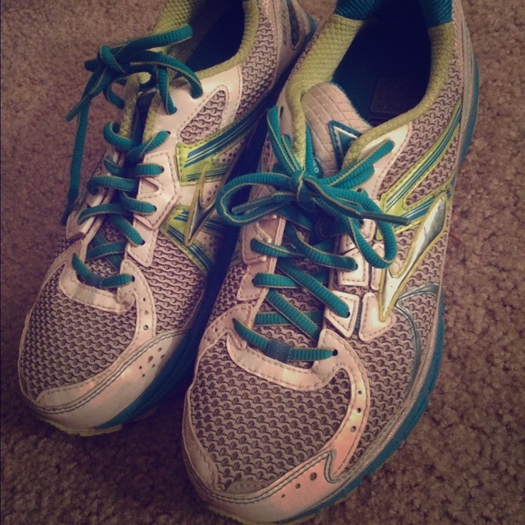 Brooks Running shoes - Teal, Lime Green and White - Picture 1 of 1