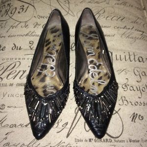 Sam Edelman | Flats size 6.5 Black, embellished.