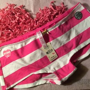XSMALL NWT VS PINK cotton boyshort