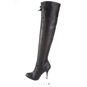 Like New Over the Knee Leather Boots