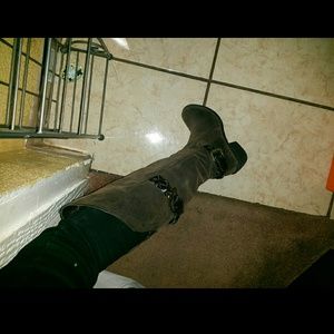 SOLD. Knee high Dark Brown Boots!