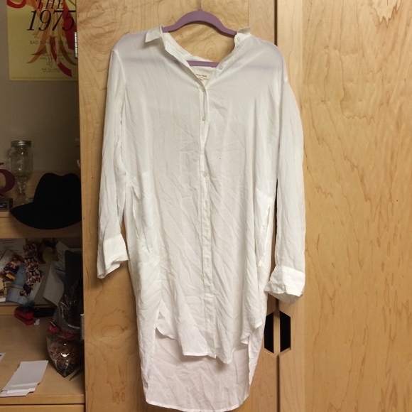 White shirt dress