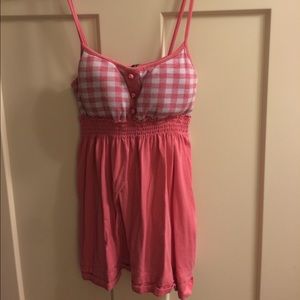 Pink baby doll top
