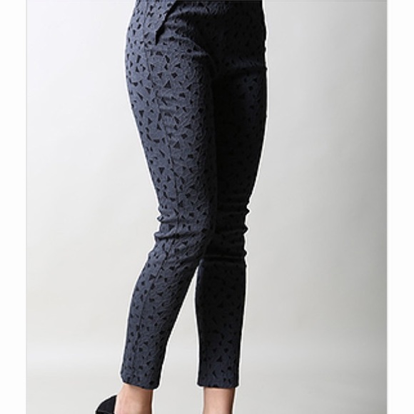 High Waisted Ankle Pant With Geo Print! - Picture 2 of 4